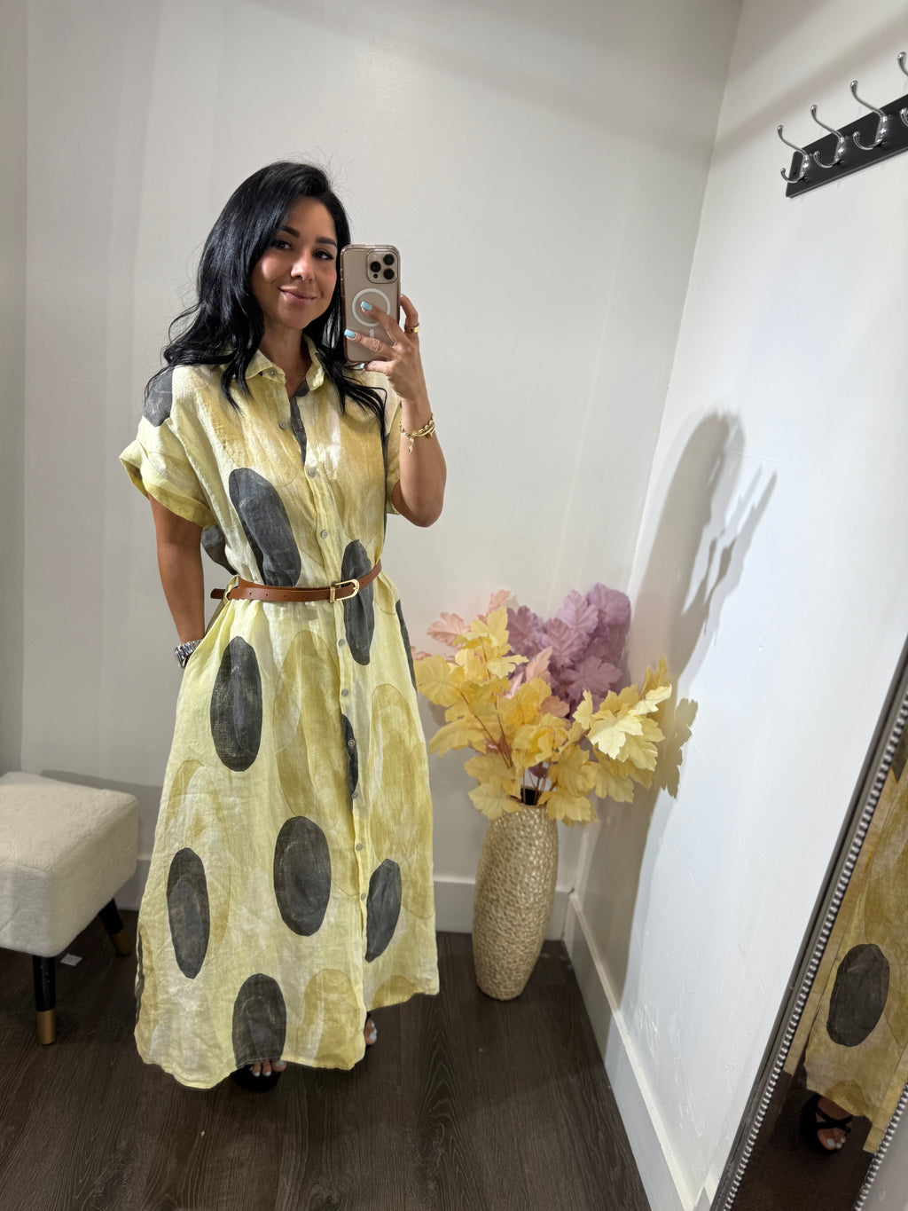 Maxi dress Lino dots