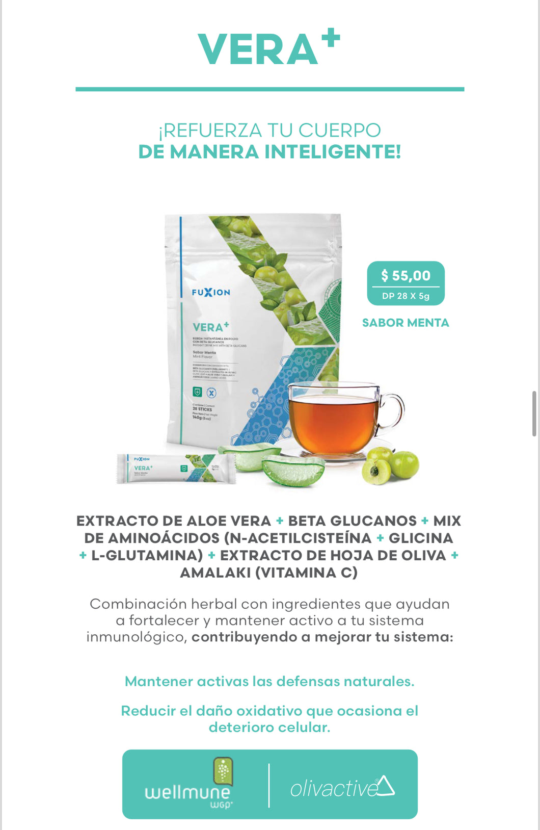 Producto Fuxion Vera+