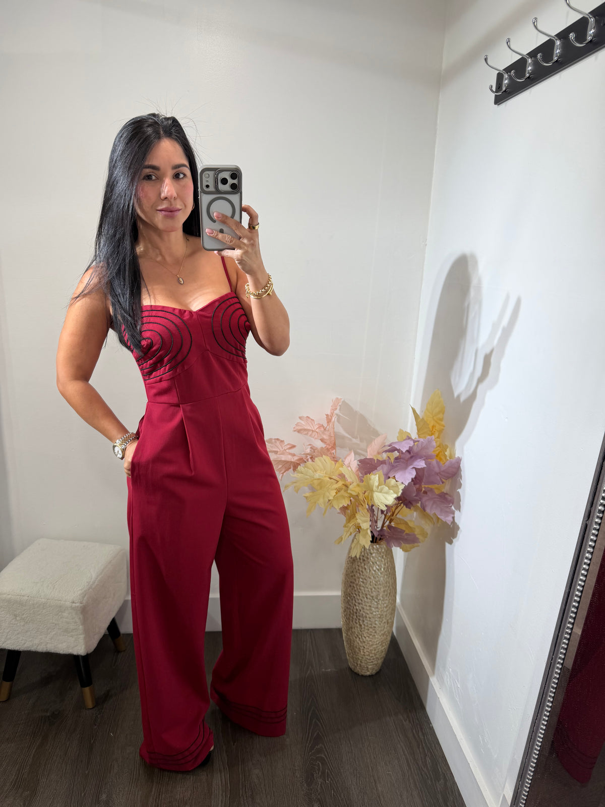 Jumpsuit Eugenia wine