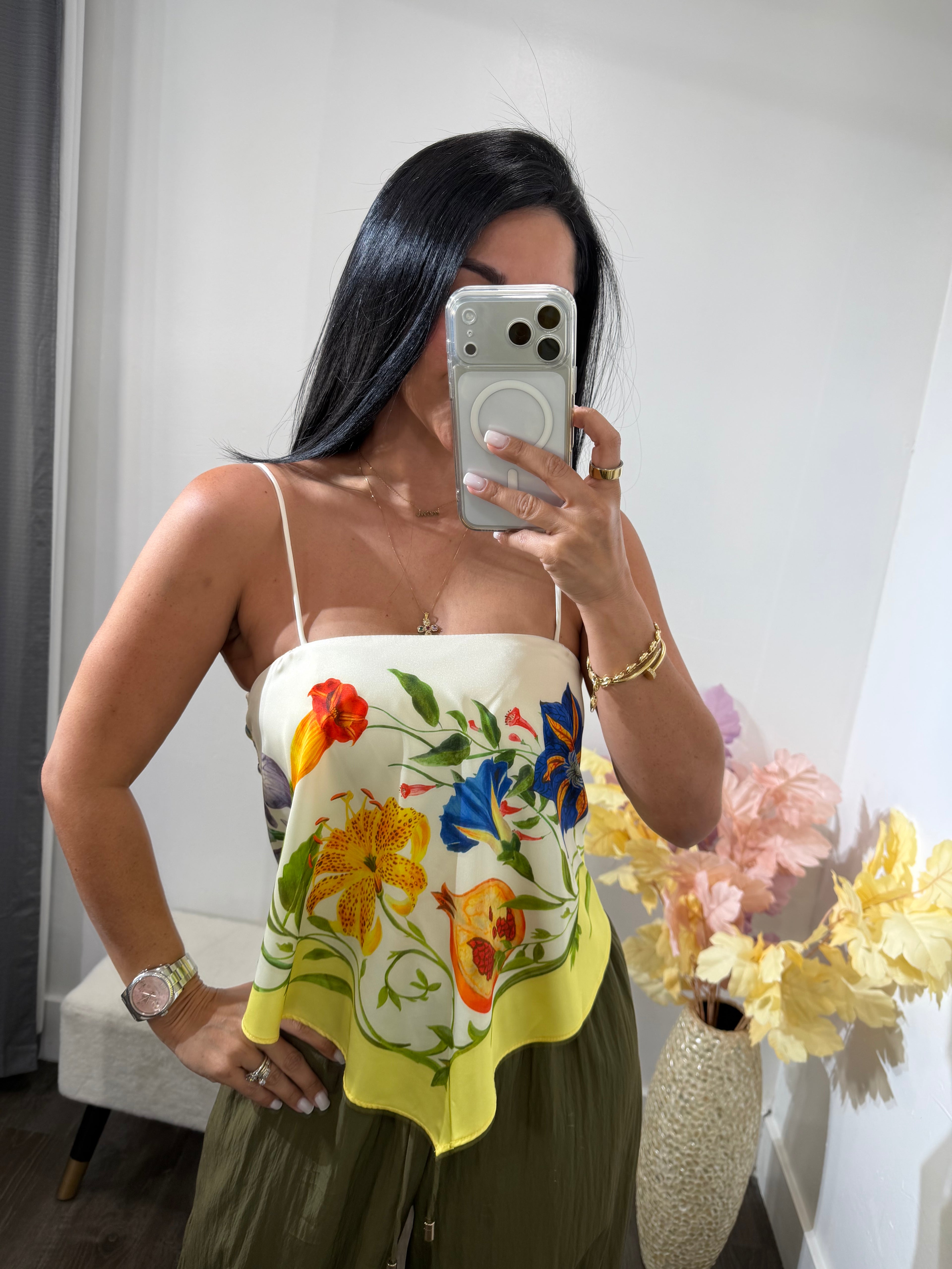 Top satin alicia