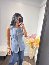 Load image into Gallery viewer, Top denim Lucy
