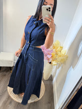 Load image into Gallery viewer, Maxi dress Denim Vilma
