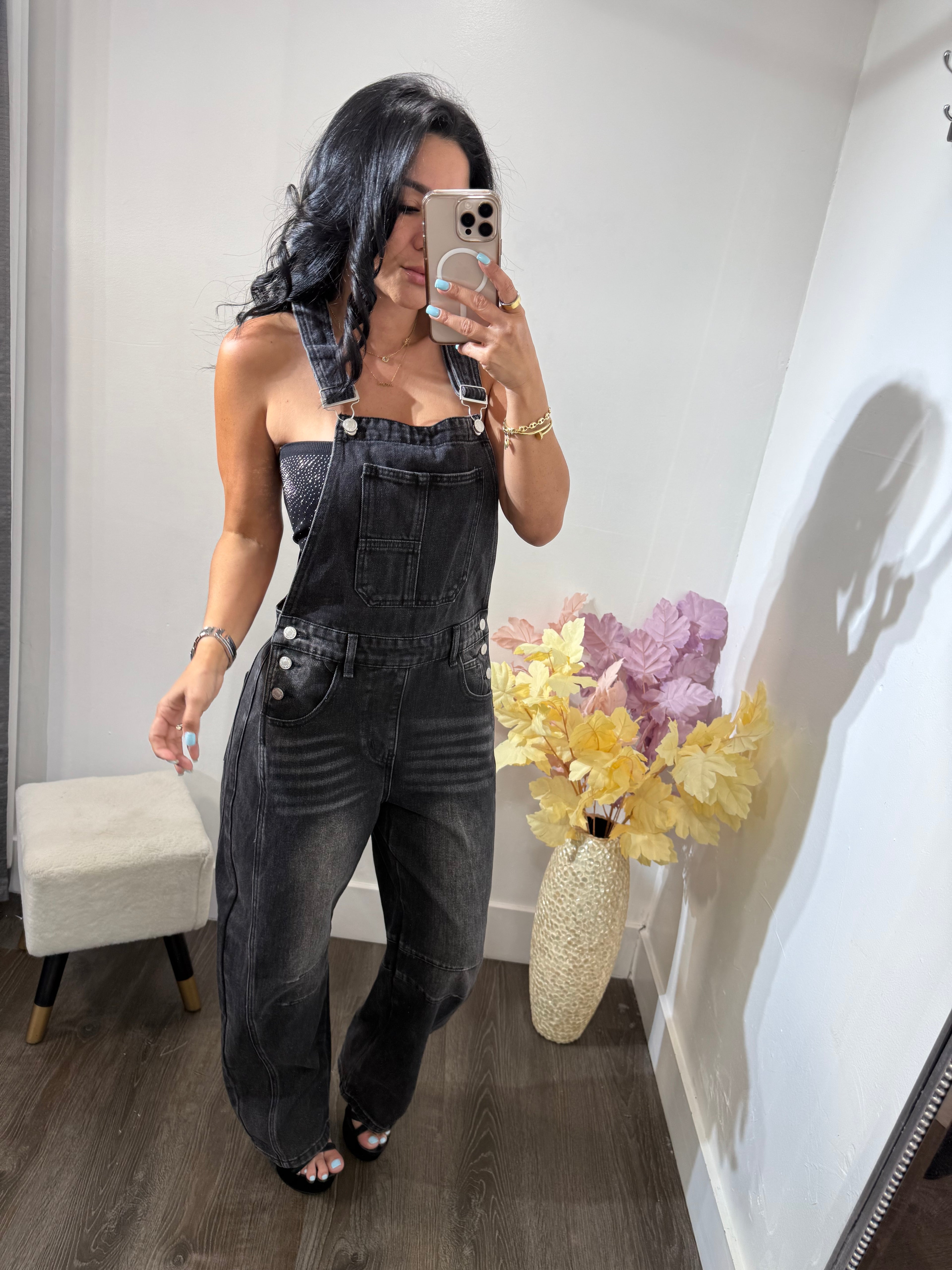 Jumpsuit denim Sile Black