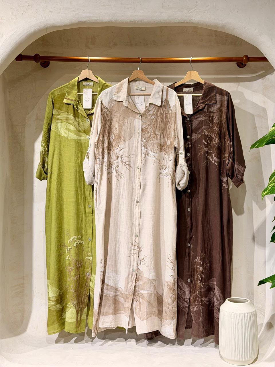 Maxi dress lino itala