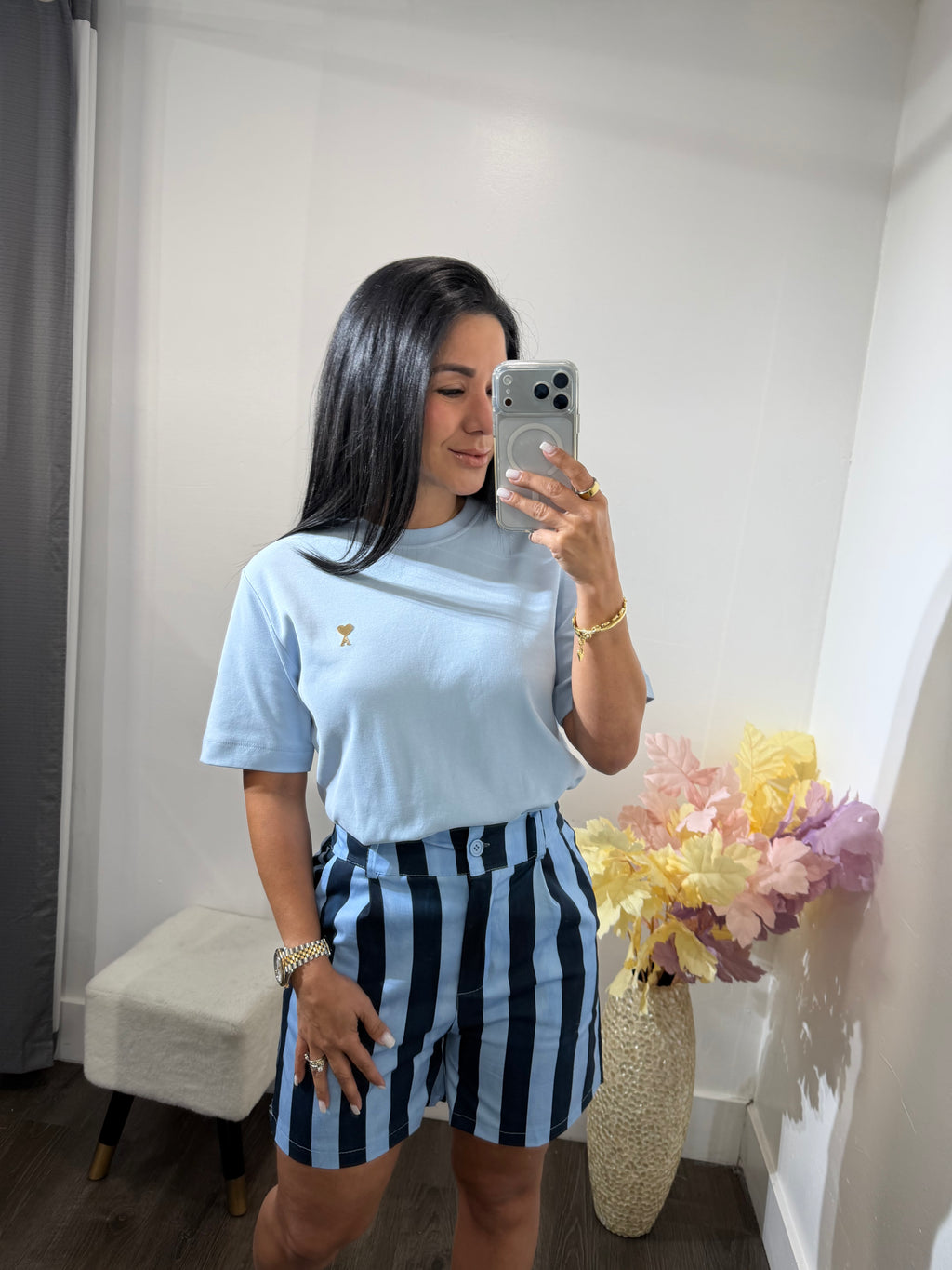 Short Luciana blue