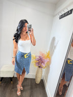 Skirt Denim Gold