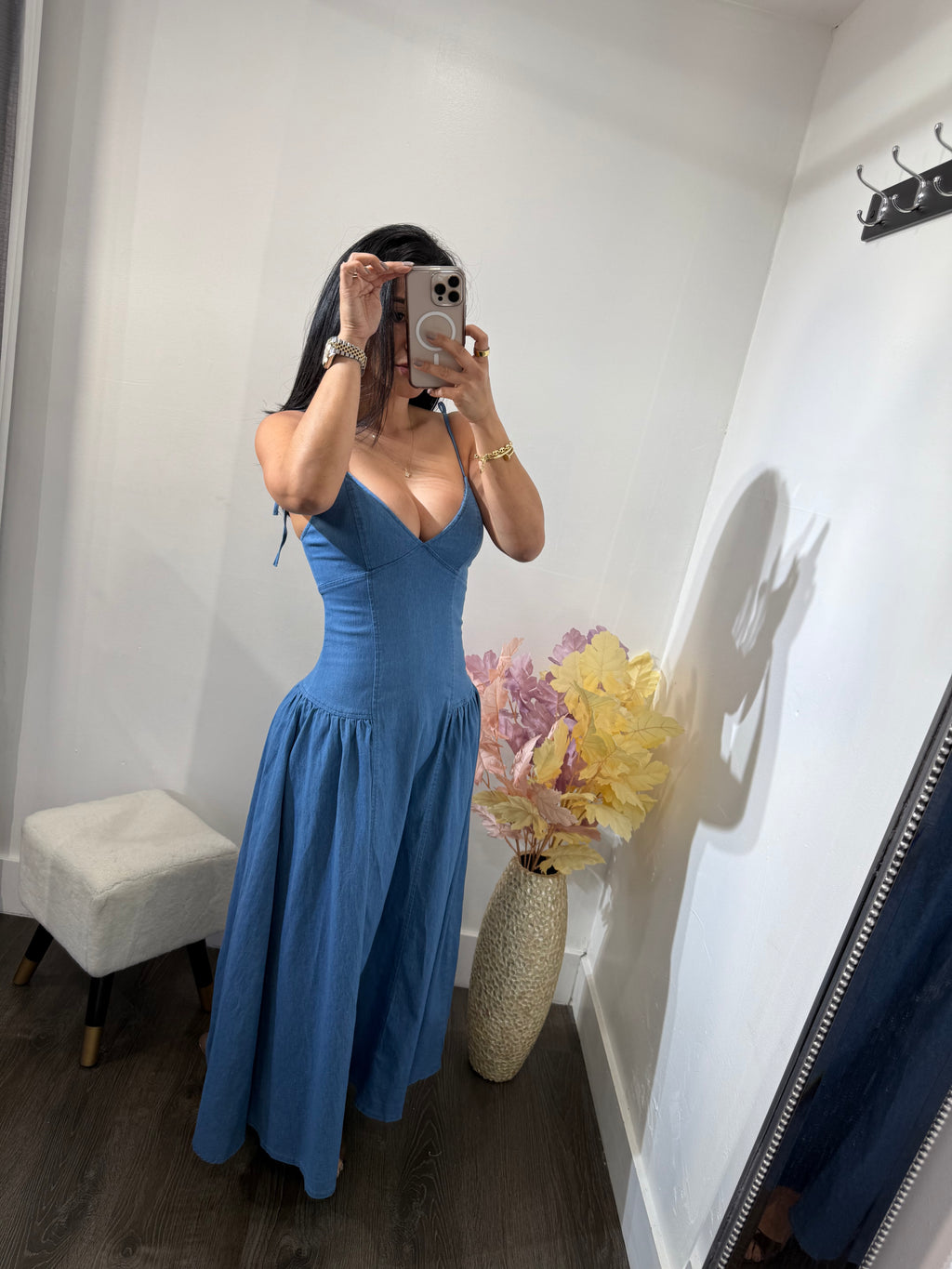 Maxi Dress Denim Agustina