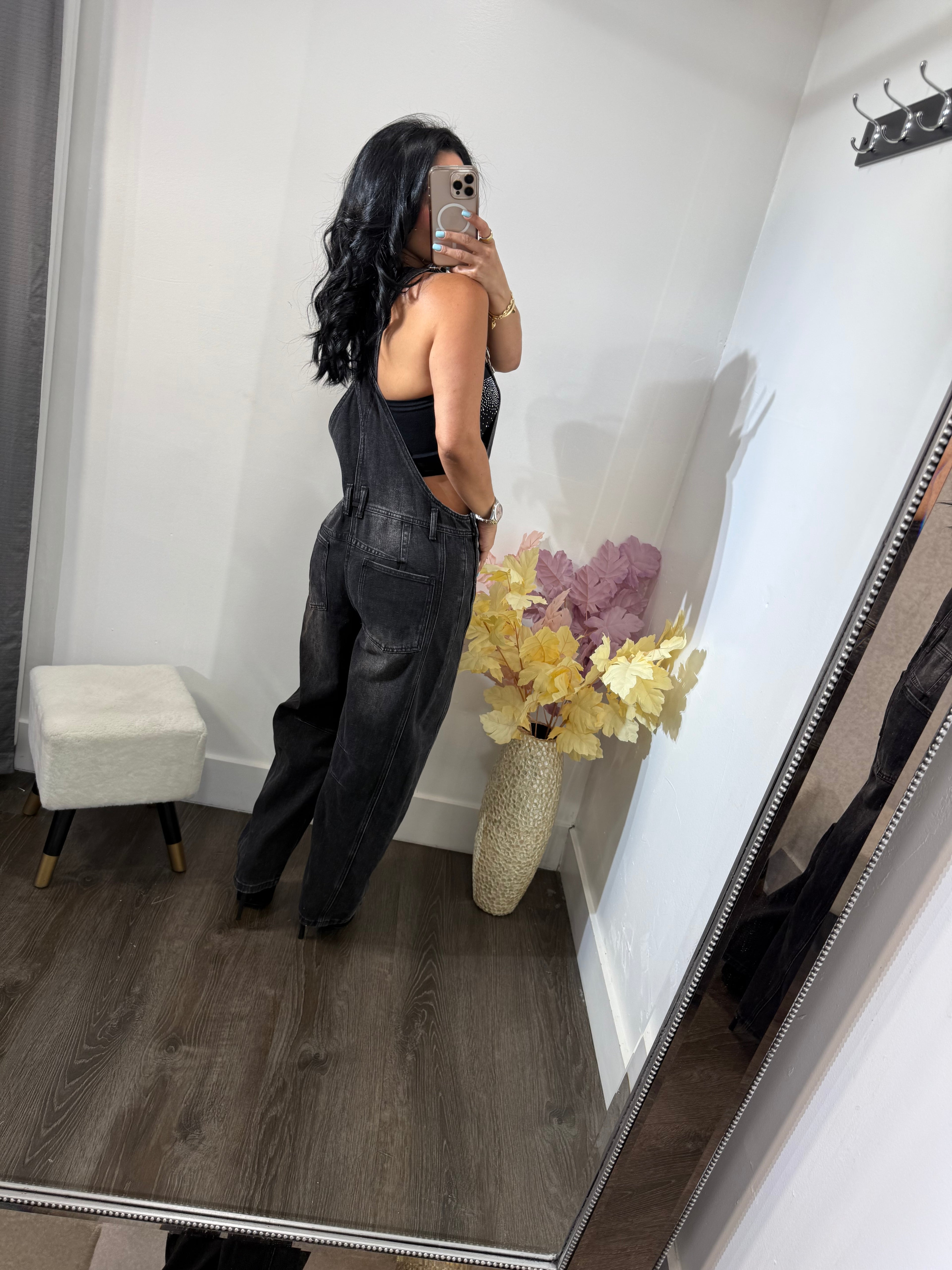 Jumpsuit denim Sile Black