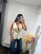 Top satin Sabrina