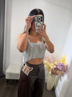 Pant leather star
