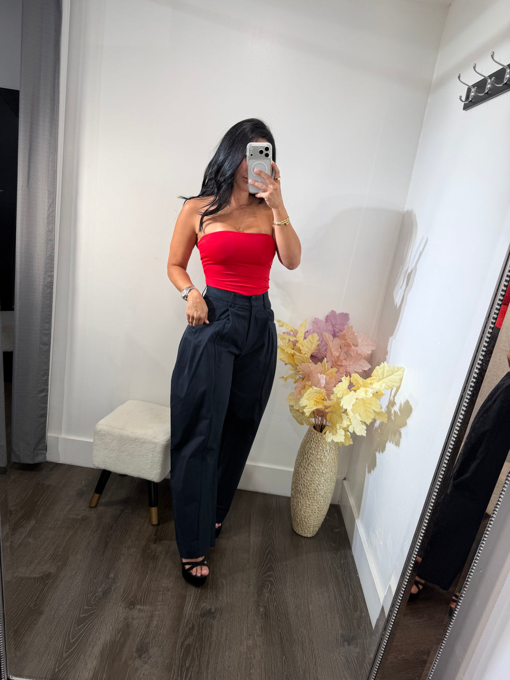 Top strapples Luciana red