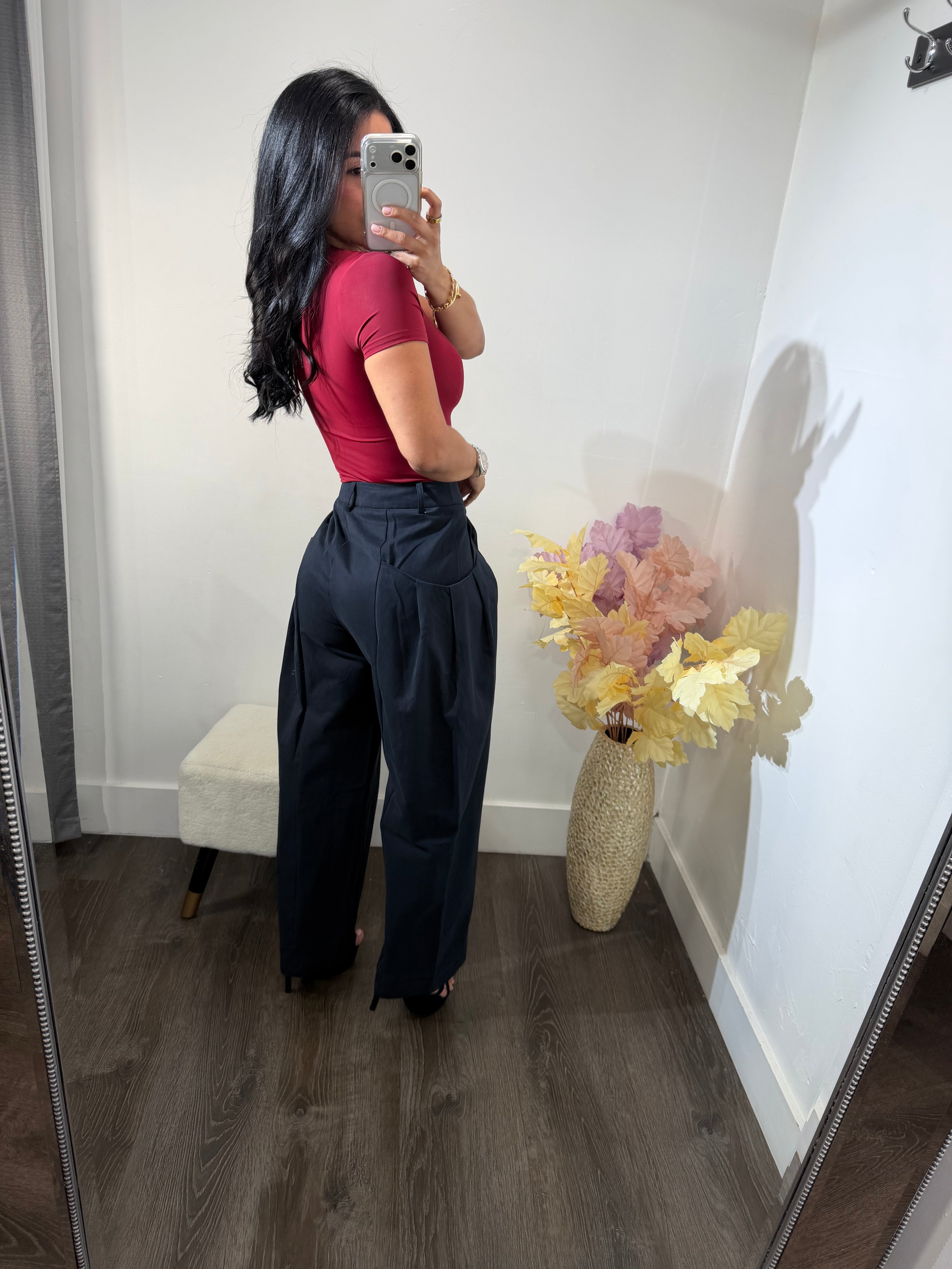 Pant barrel navy