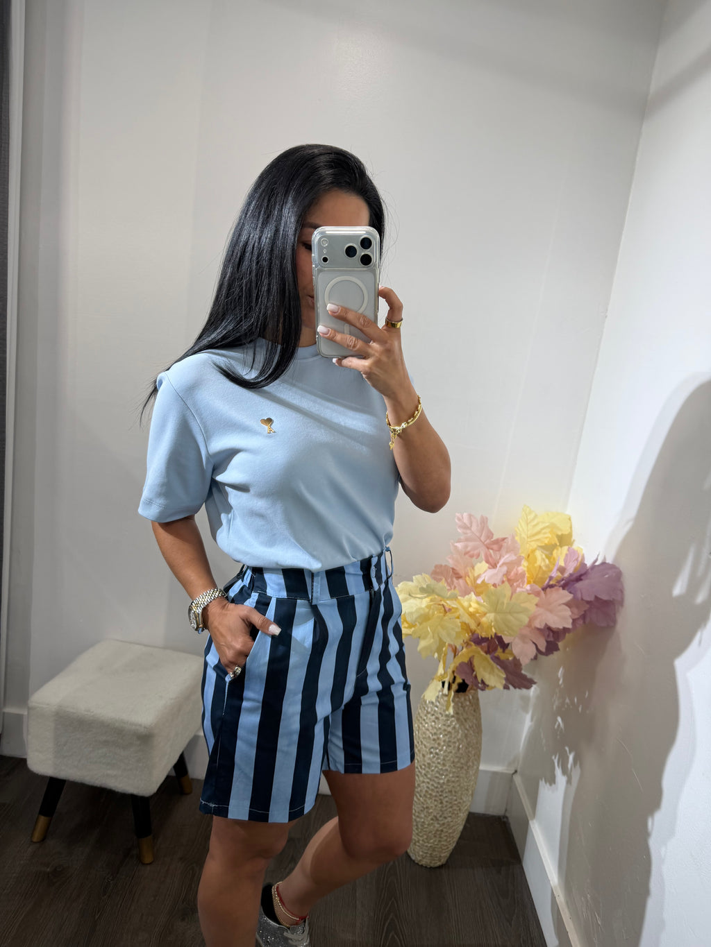 Short Luciana blue