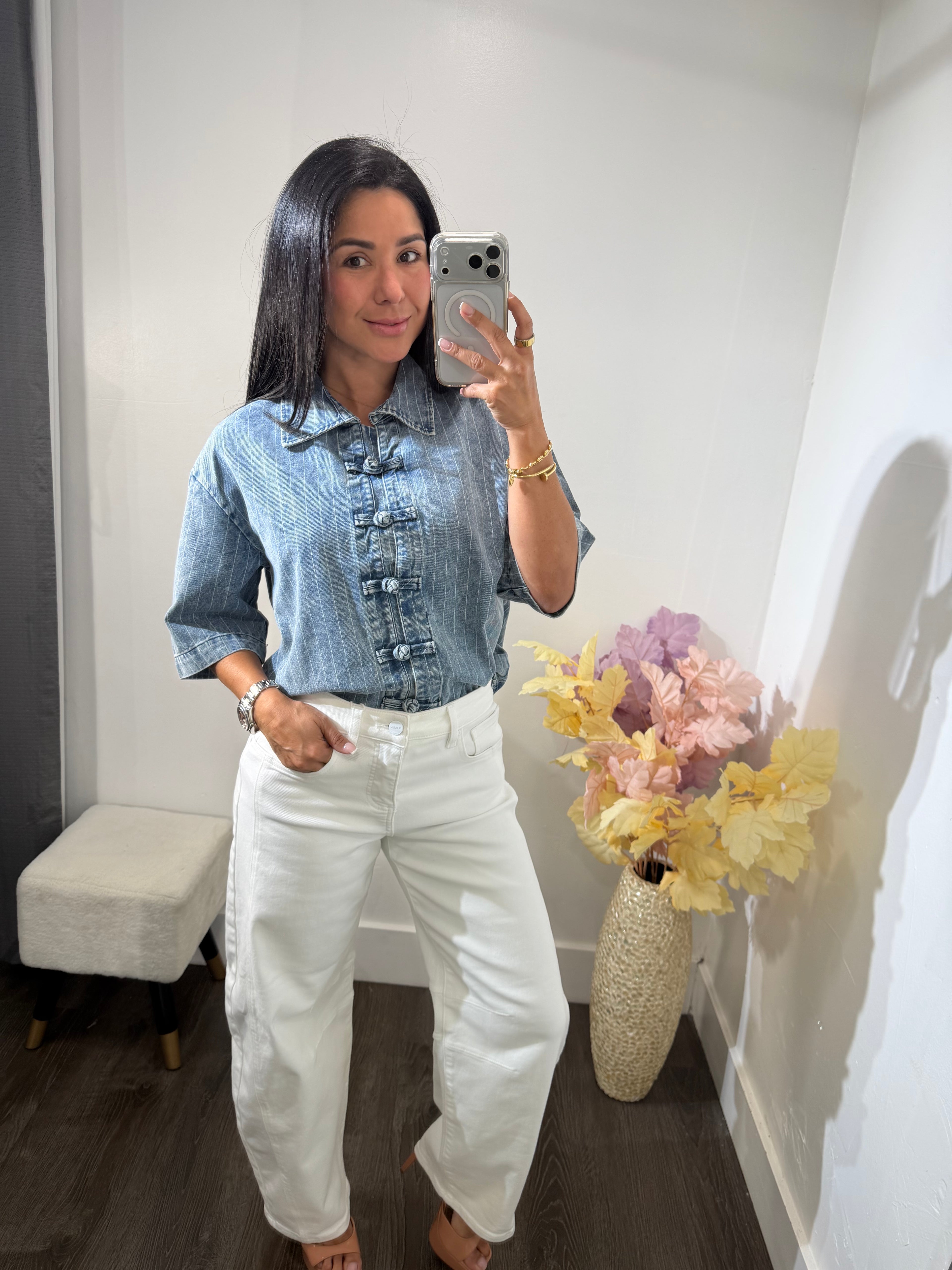 Top denim Katya