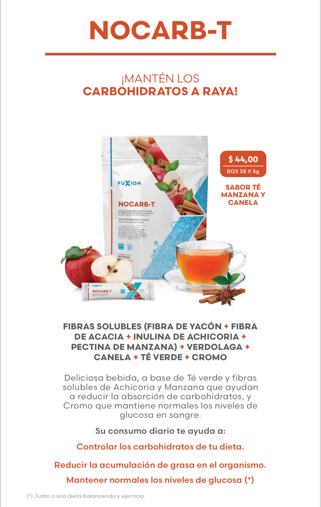 Producto Fuxion NoCarb