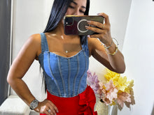 Load image into Gallery viewer, Top denim luisa
