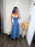 Maxi Dress Denim Agustina
