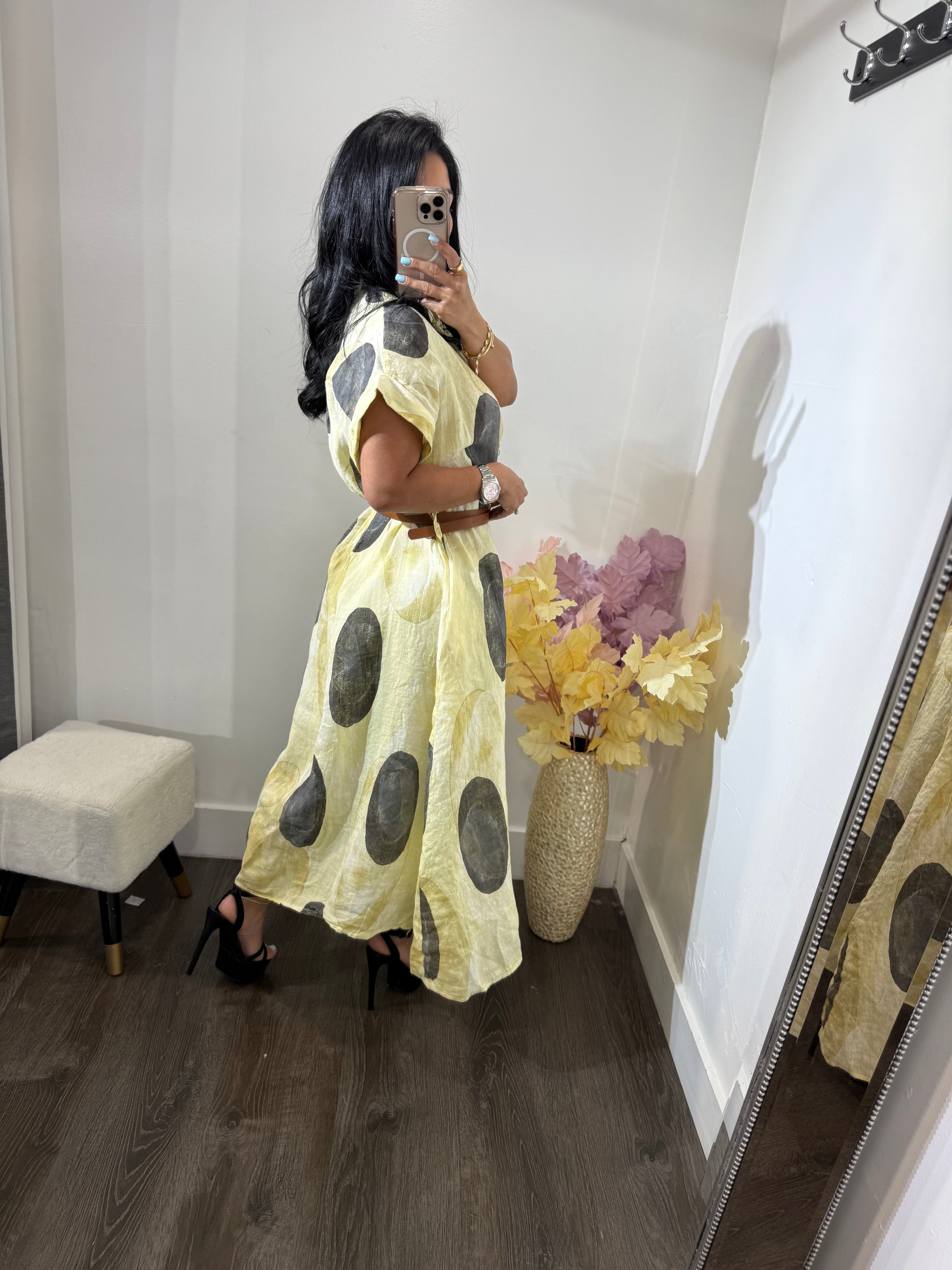 Maxi dress Lino dots