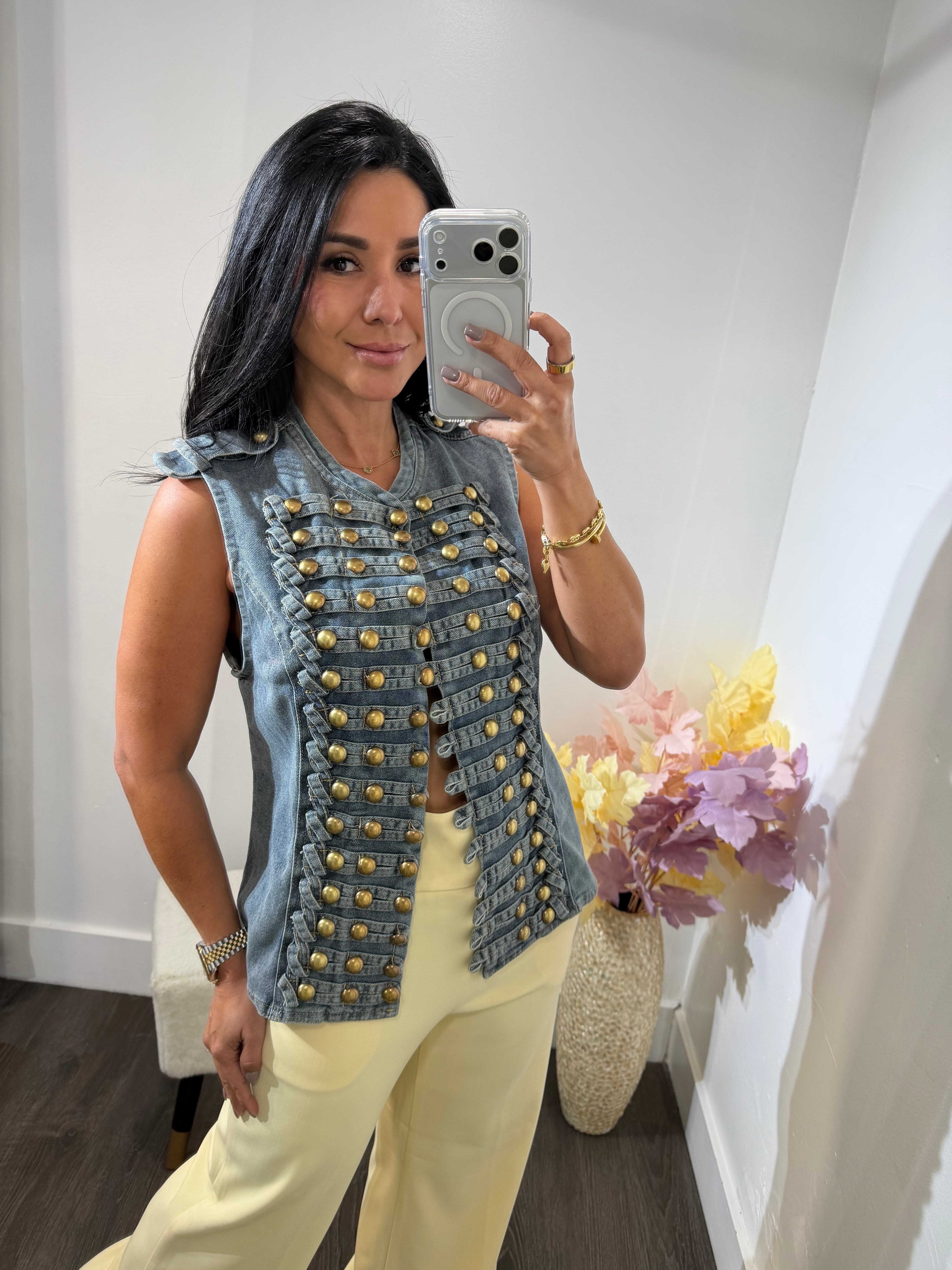 Jacket denim napoleon