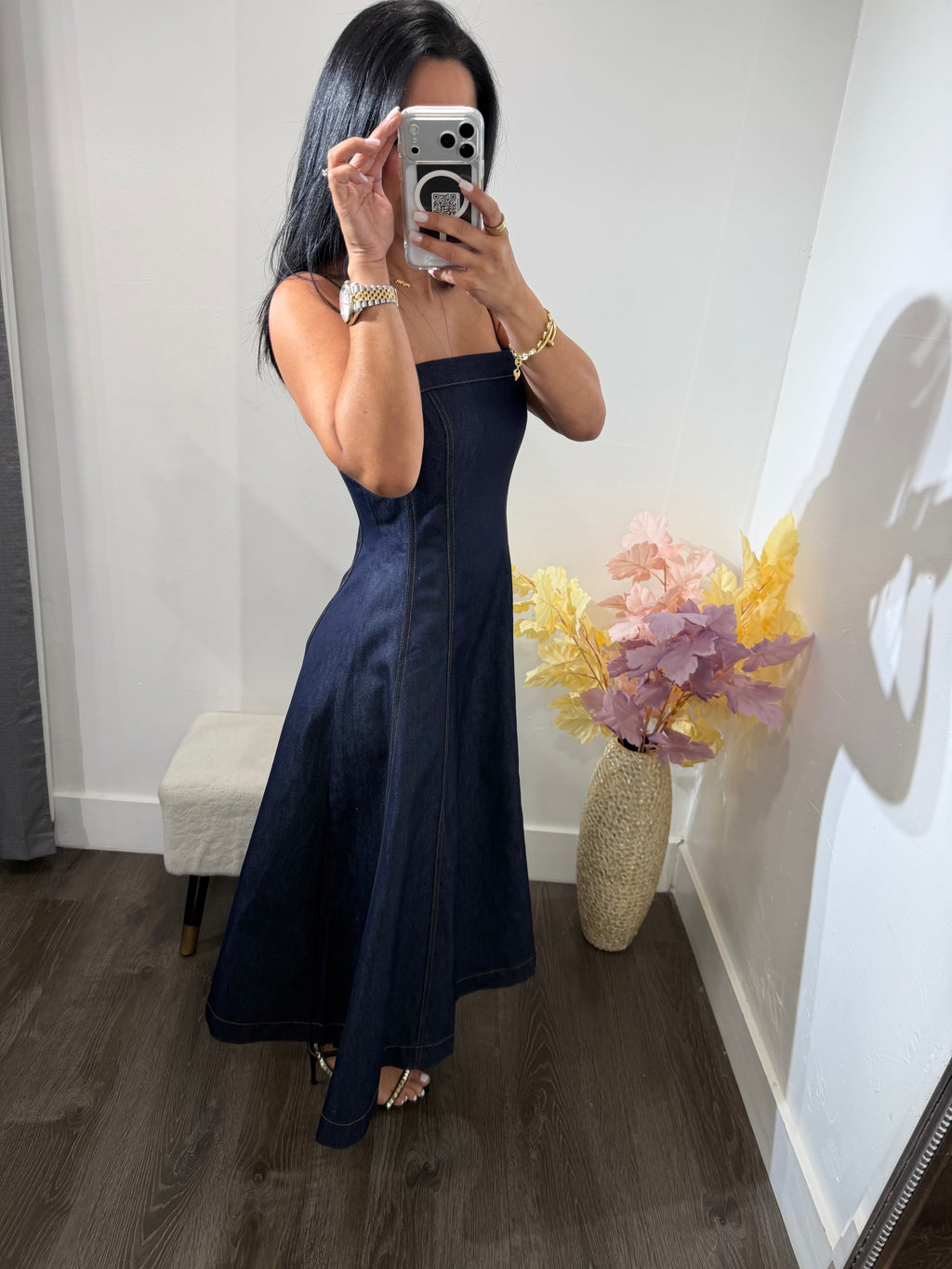 Maxi dress denim pilar