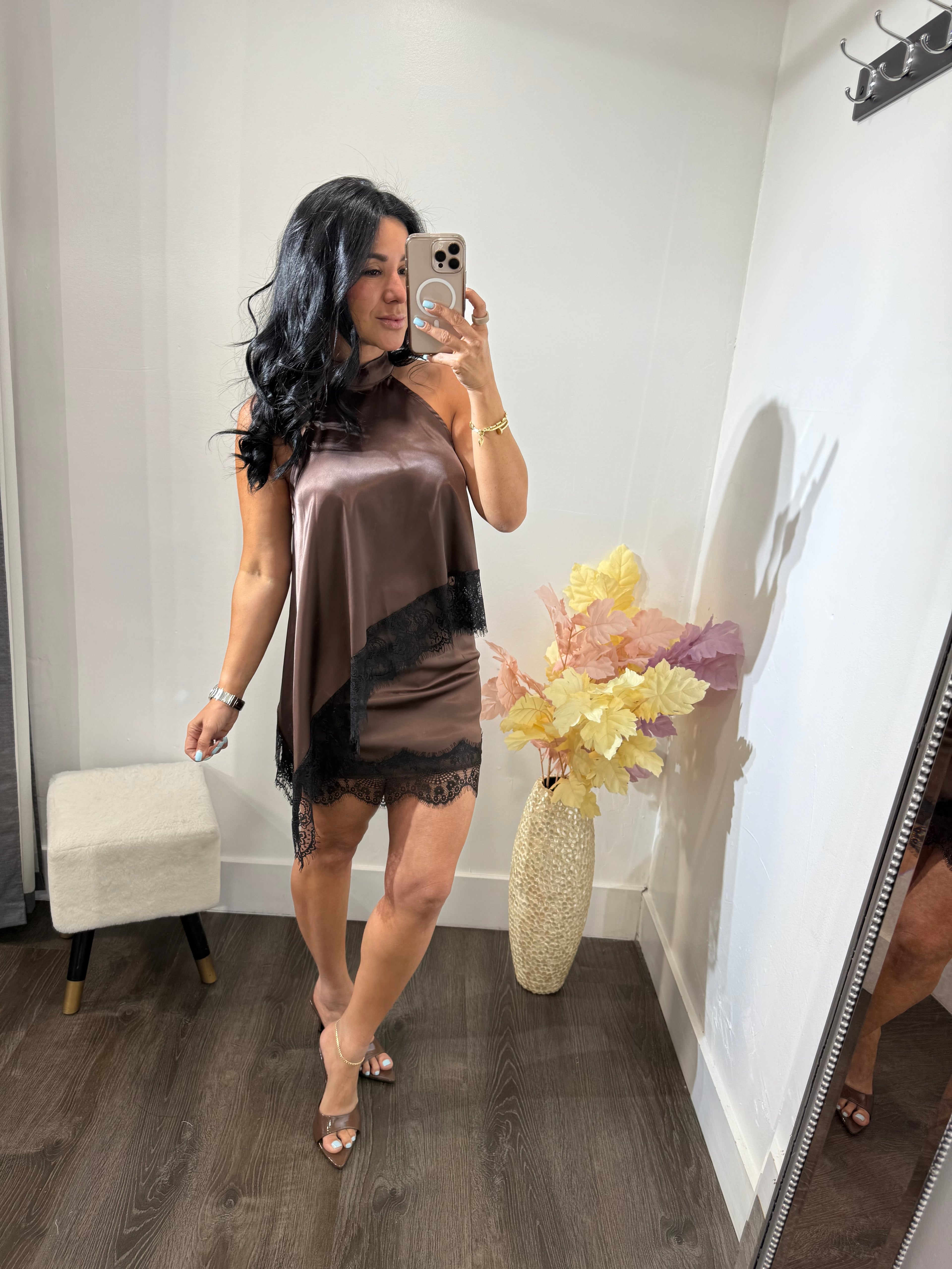 Set satin lace cris