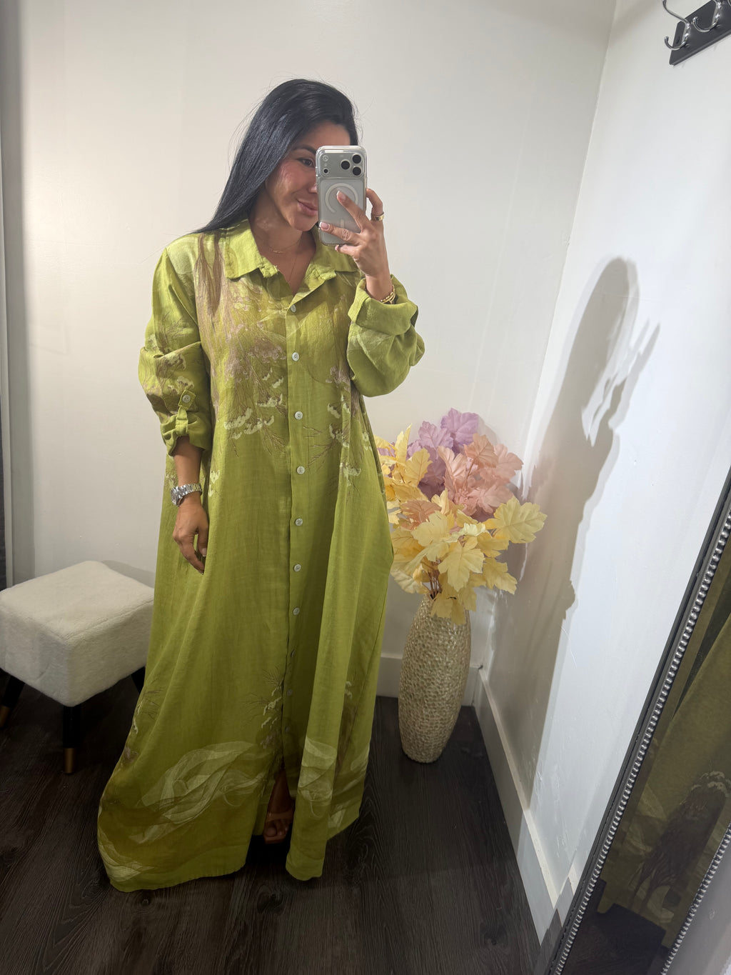 Maxi dress lino itala