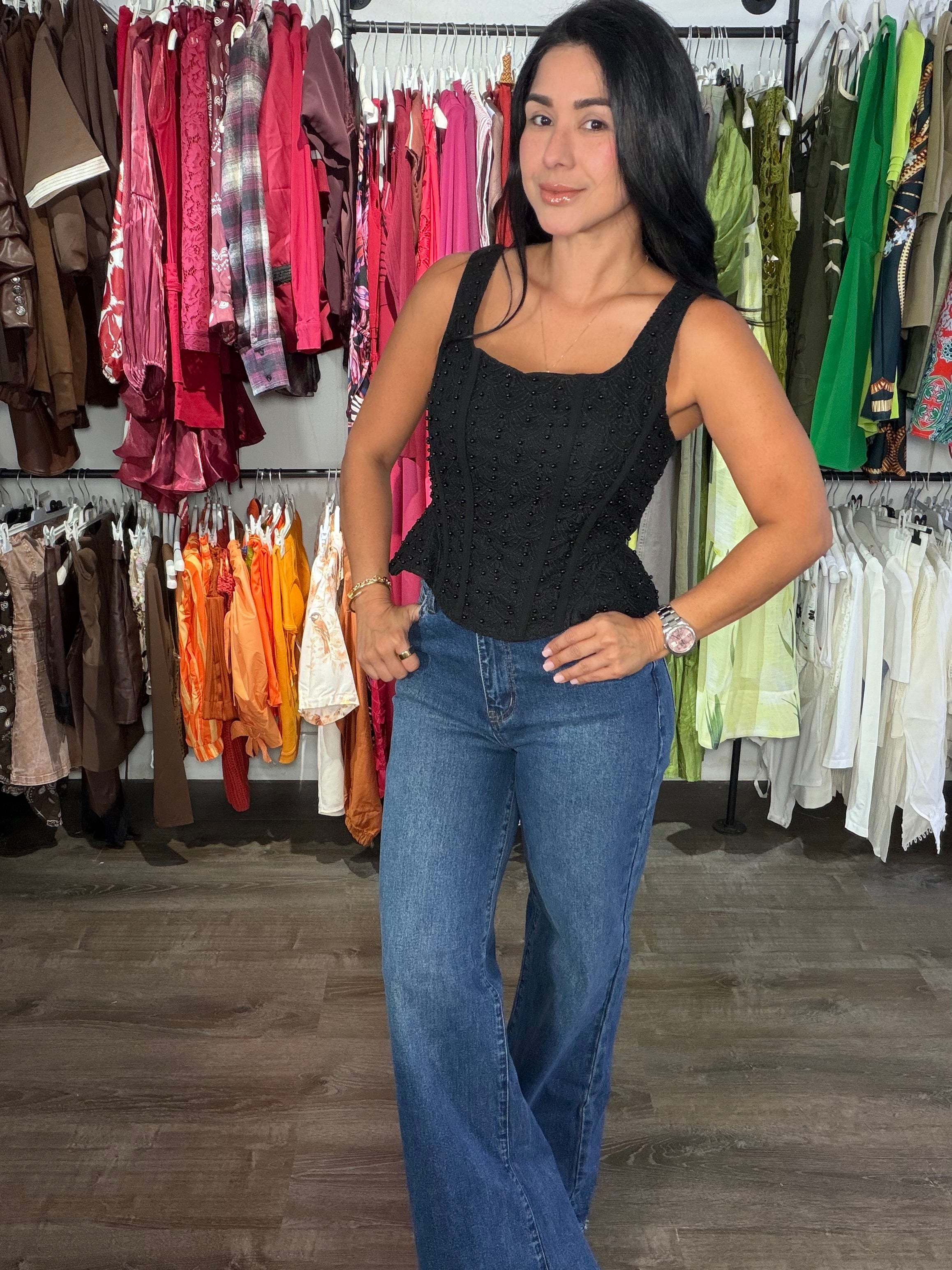 Top shadia Black