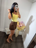 Short ovi satin