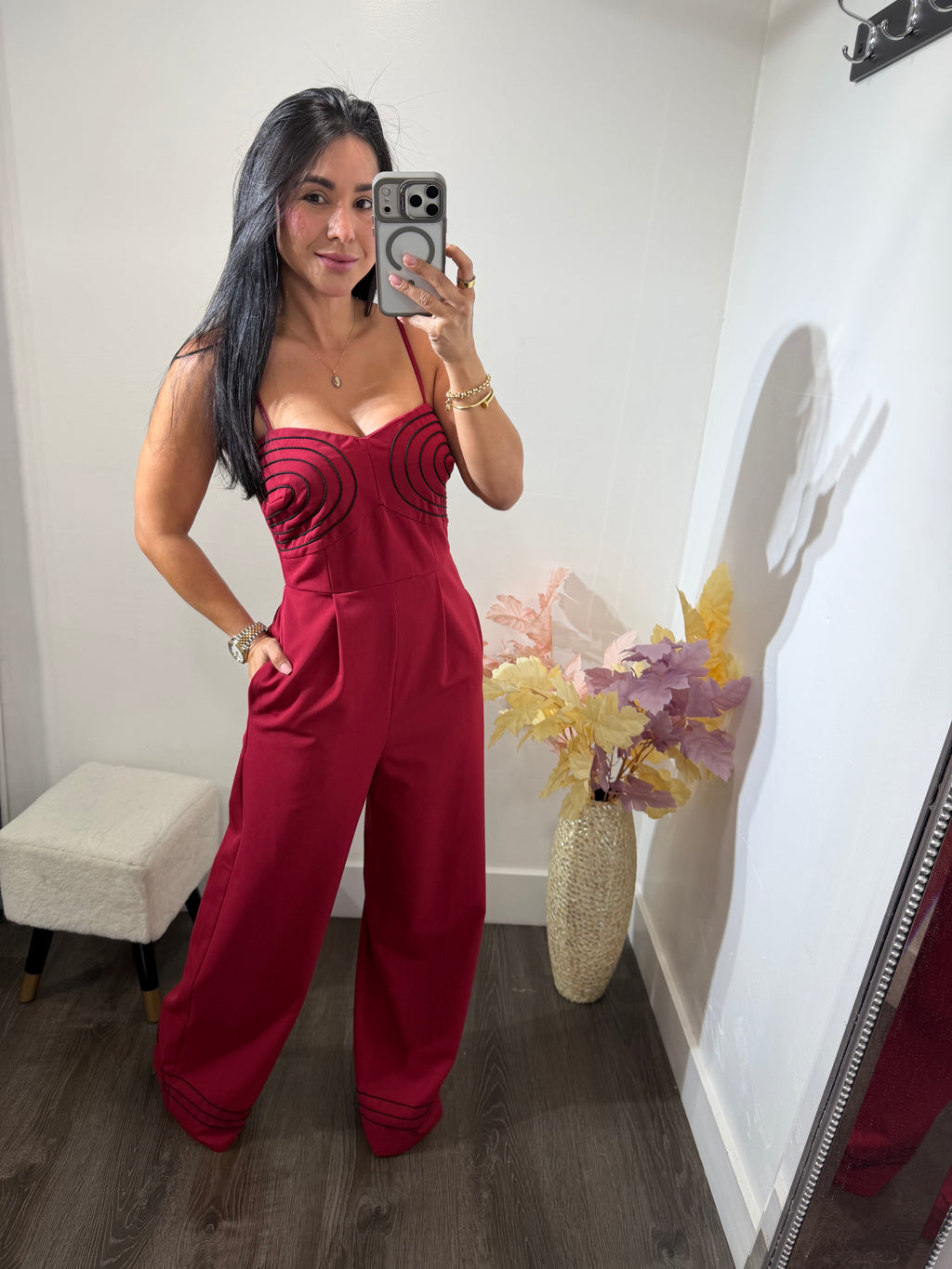 Jumpsuit Eugenia wine