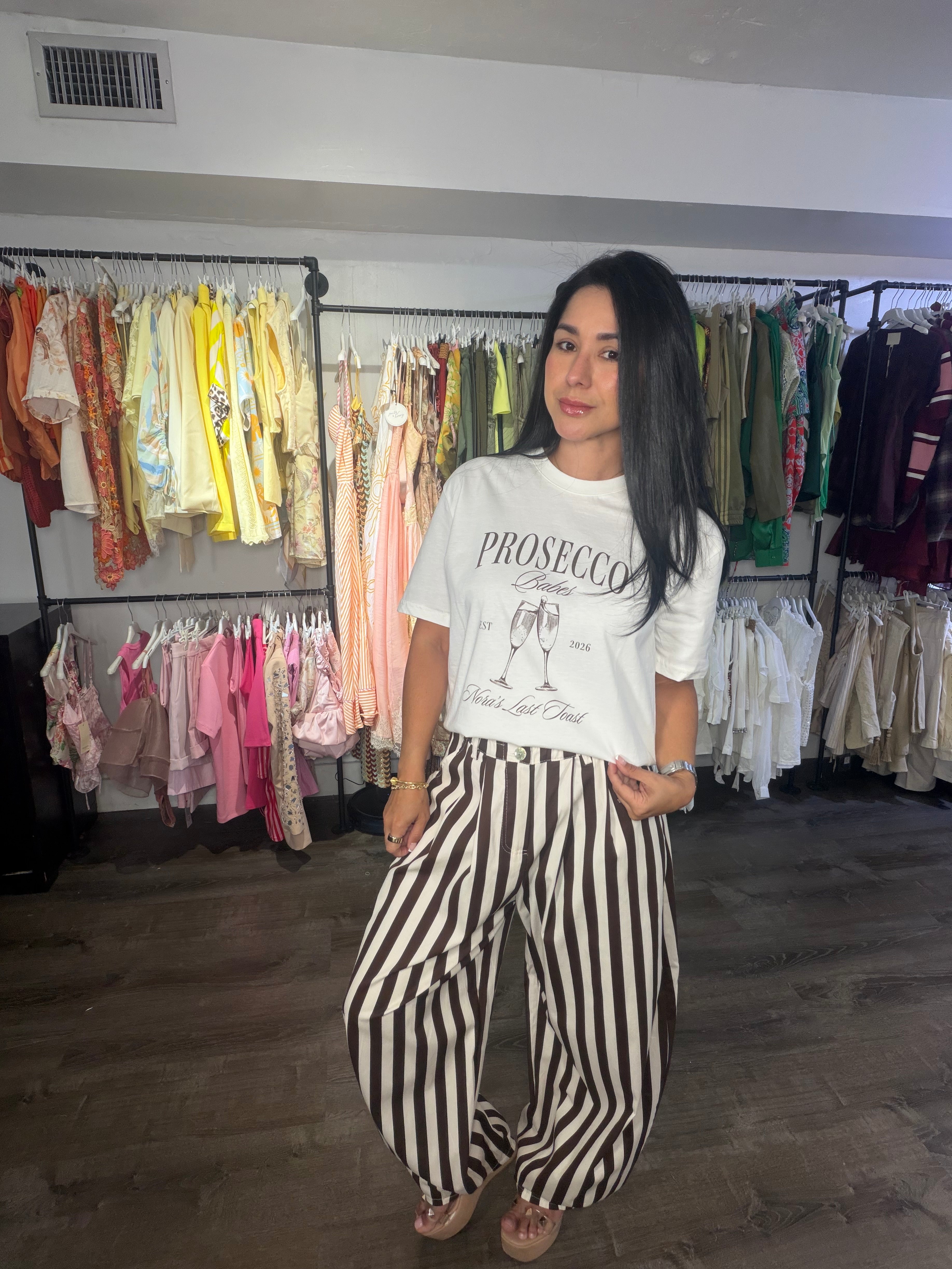 Graphic tee prosecco