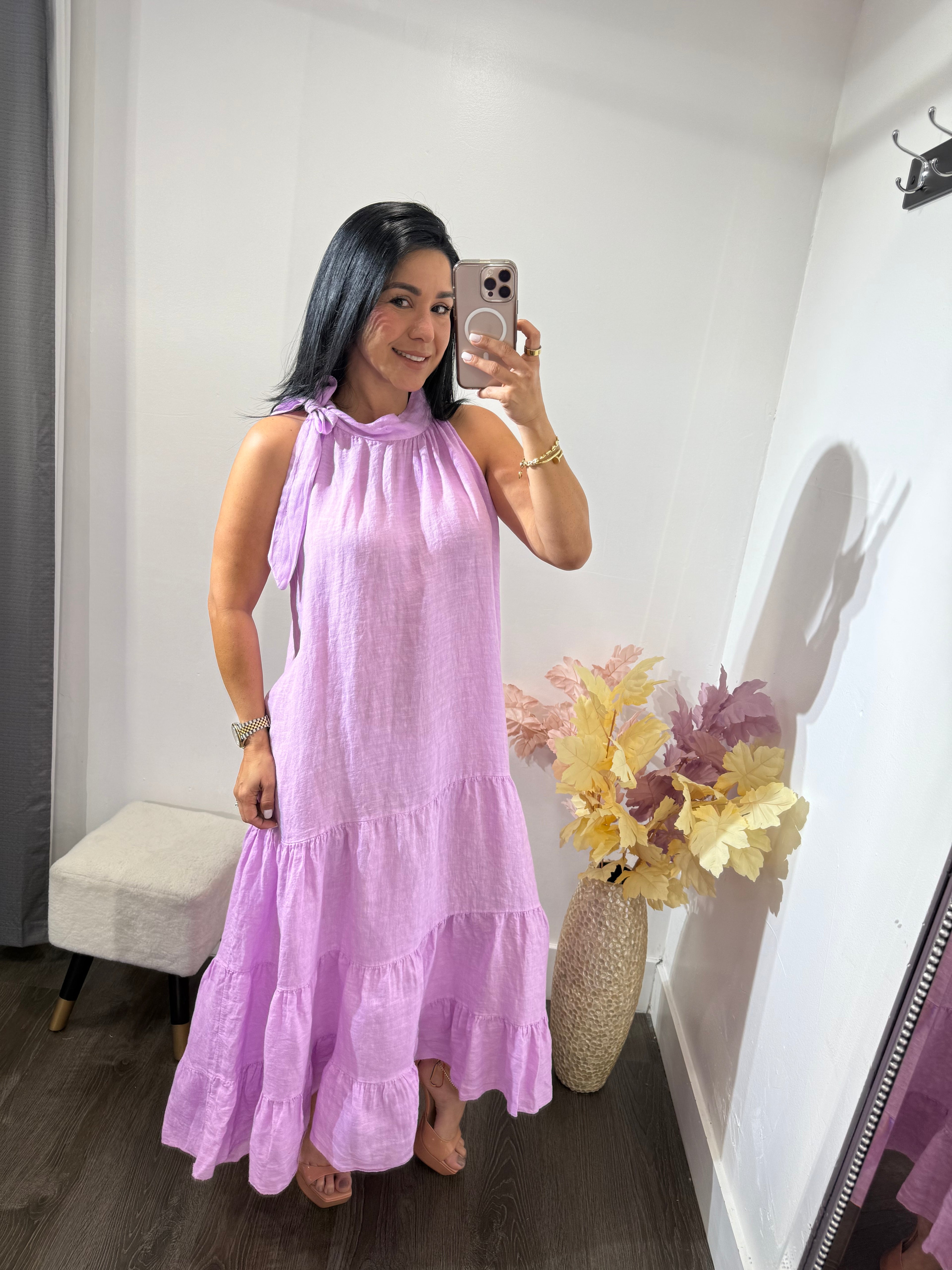 Maxi dress linen Bela