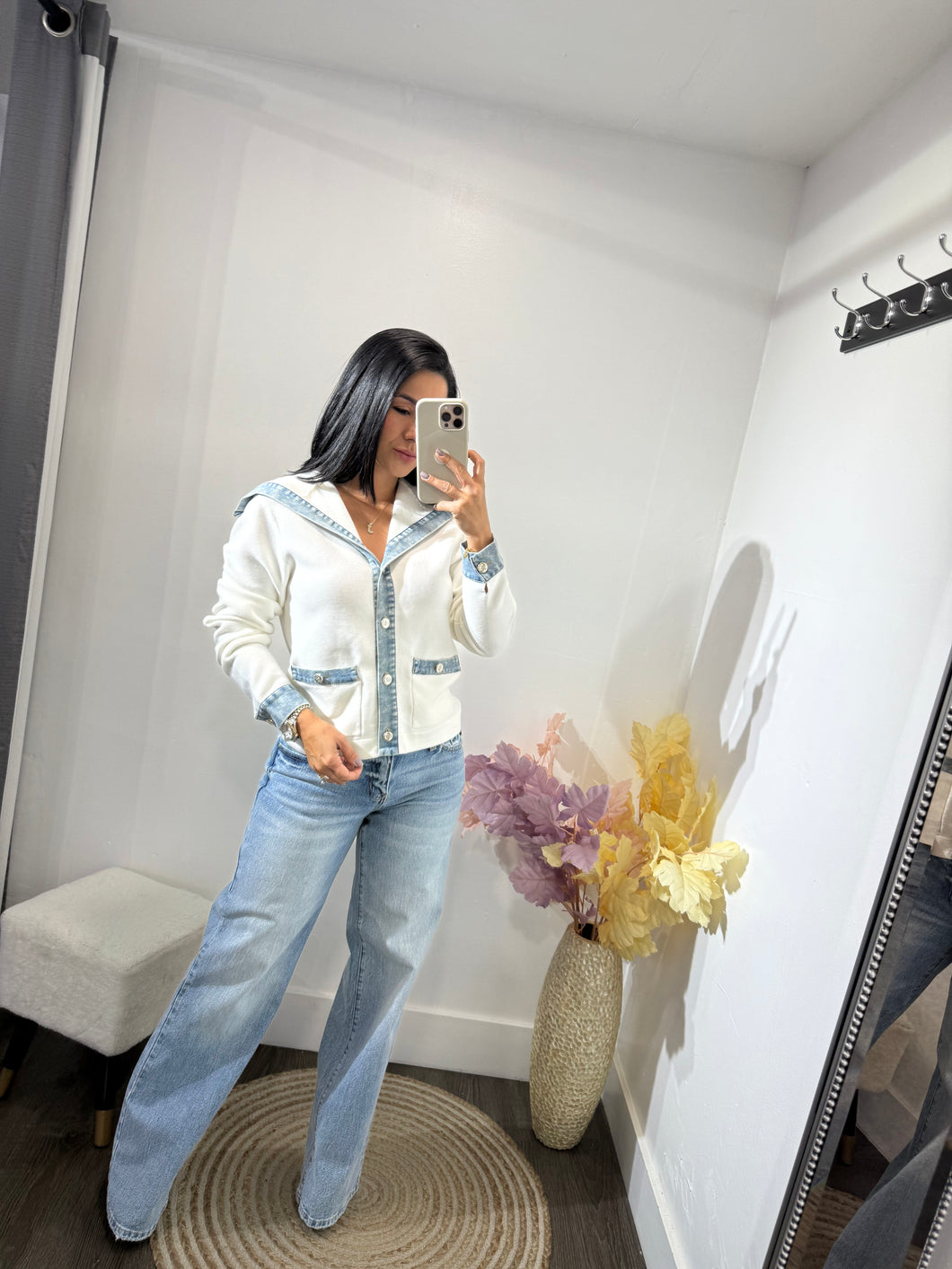 Top sweater denim