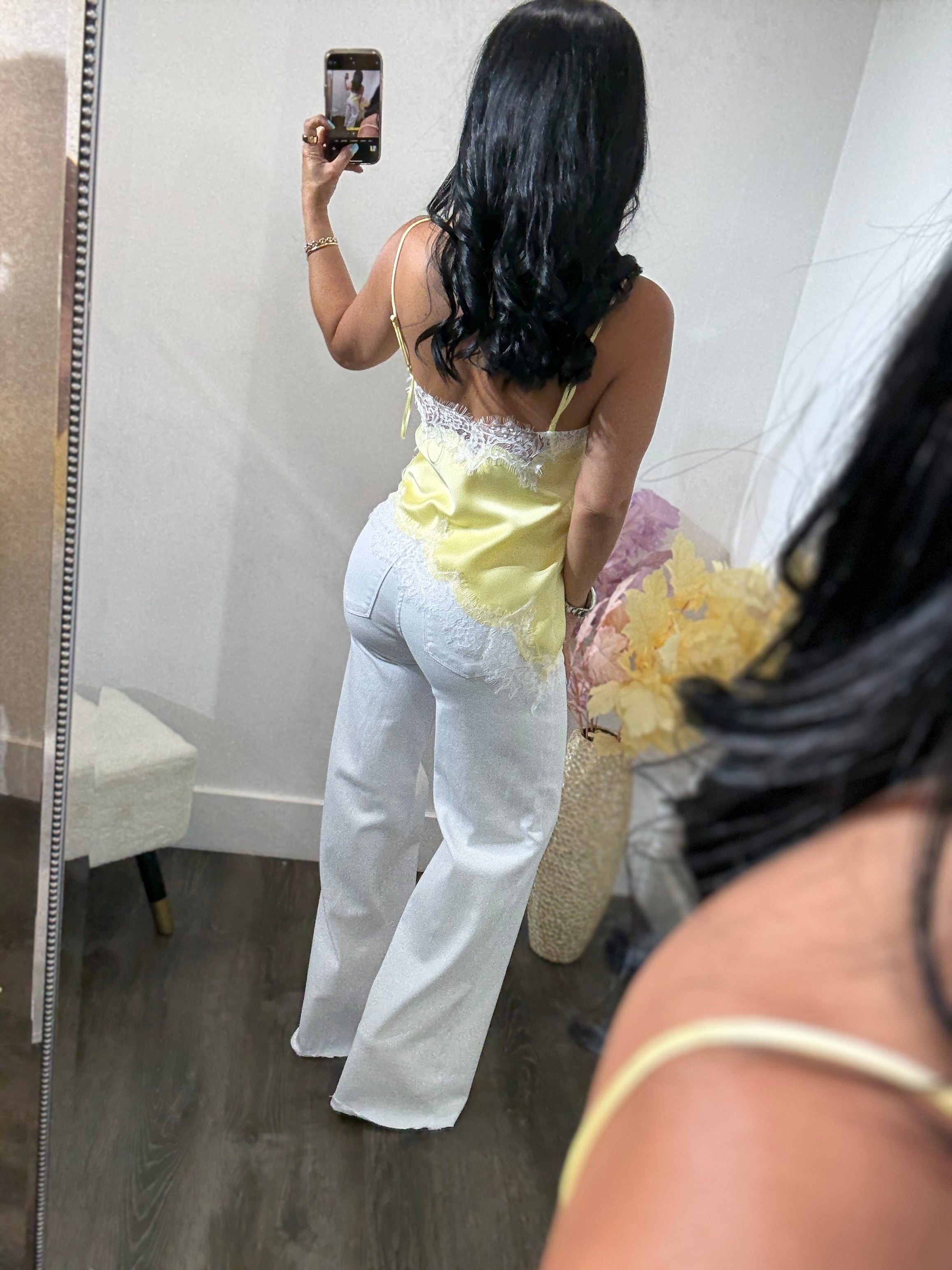 Top satin Amalia