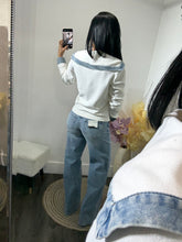 Load image into Gallery viewer, Top sweater denim
