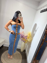 Load image into Gallery viewer, Maxi dress denim Lili
