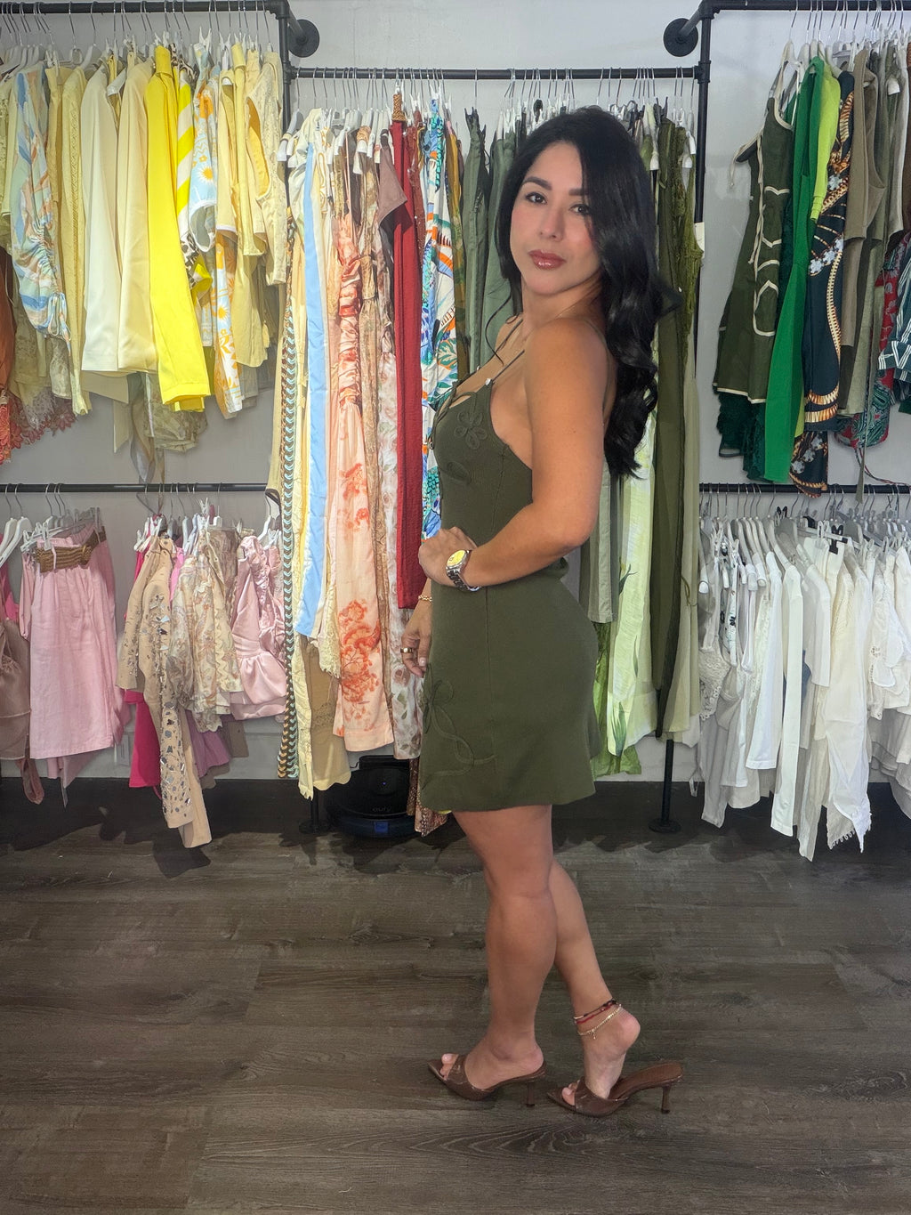 Dress oliva