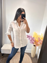 Load image into Gallery viewer, Top button linen basic
