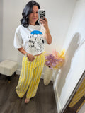 Jean barrel striped