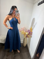 Maxi dress denim ines