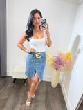 Skirt Denim Gold