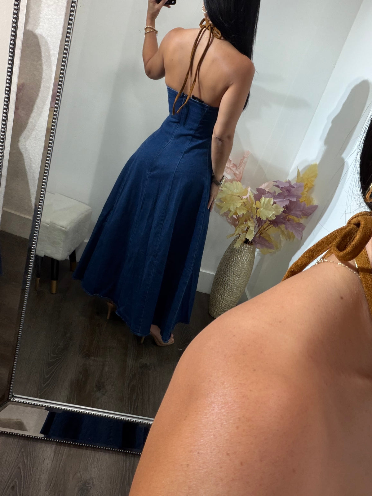 Maxi dress denim ines