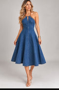 Maxi dress denim ines