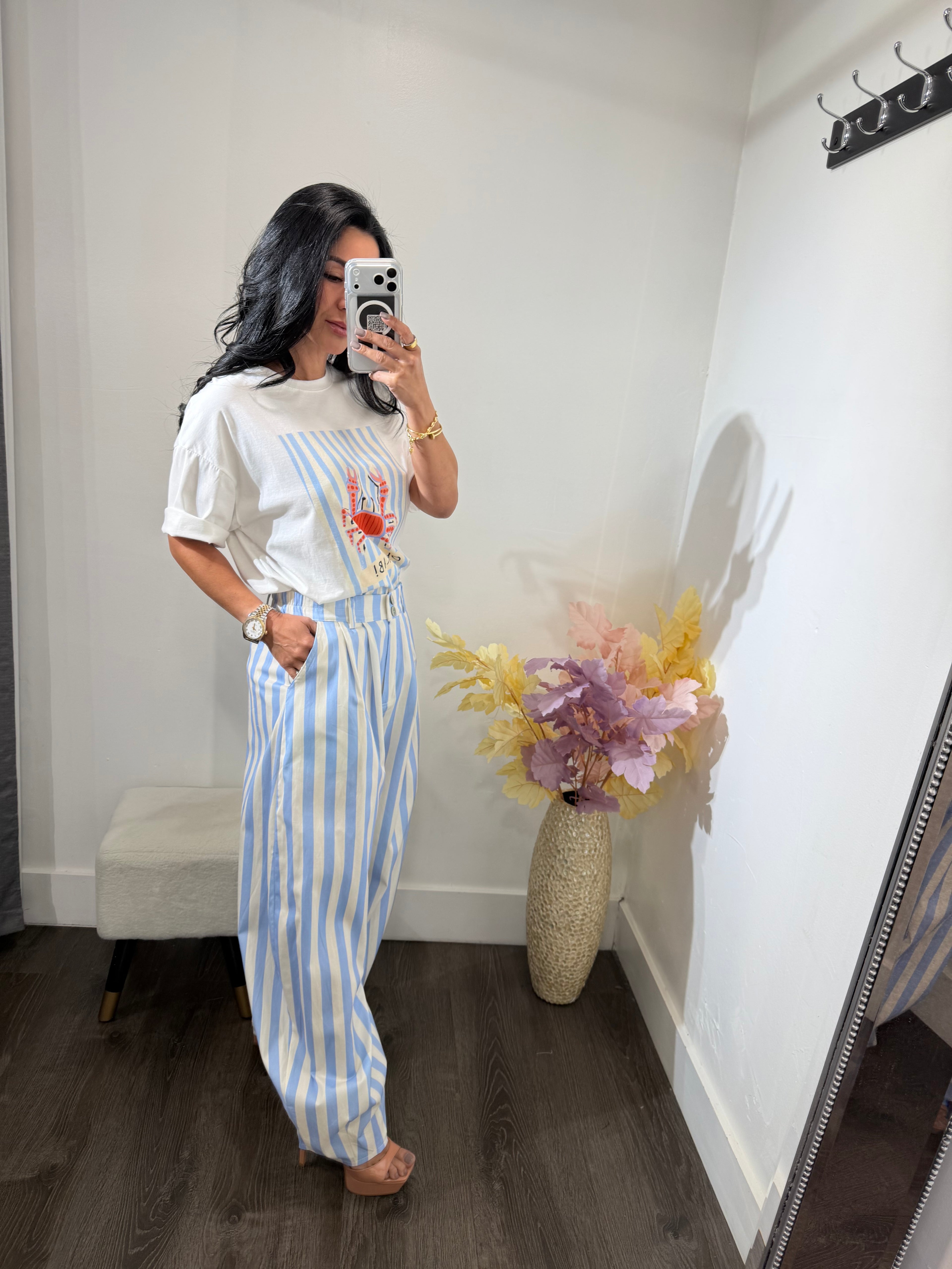 Pant striped viena