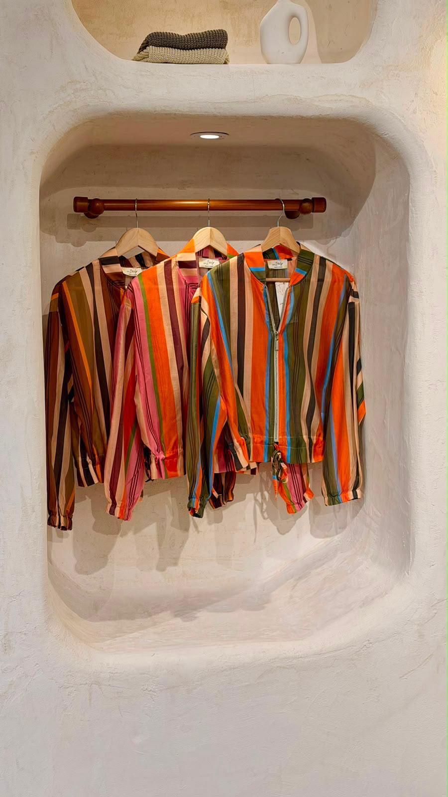 Top zipper Lu multicolor