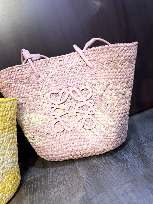 Basket tote bag