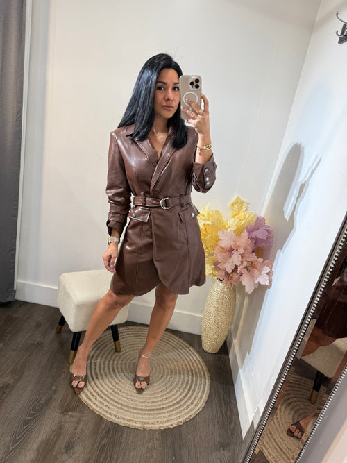 Dress leather Karol
