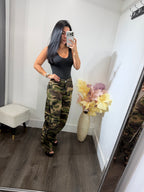 Pant barrel Camu