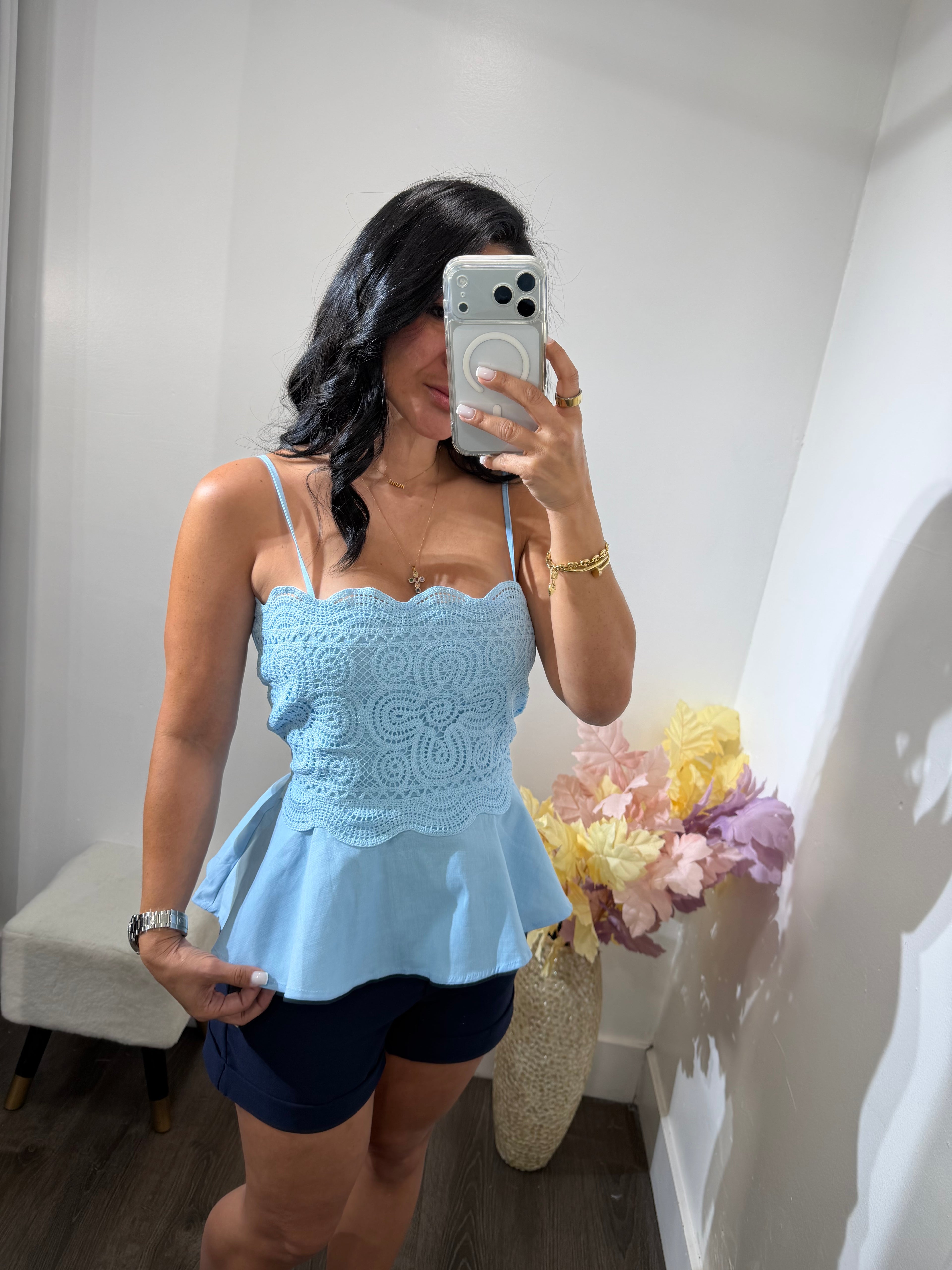 Top raquel Blue