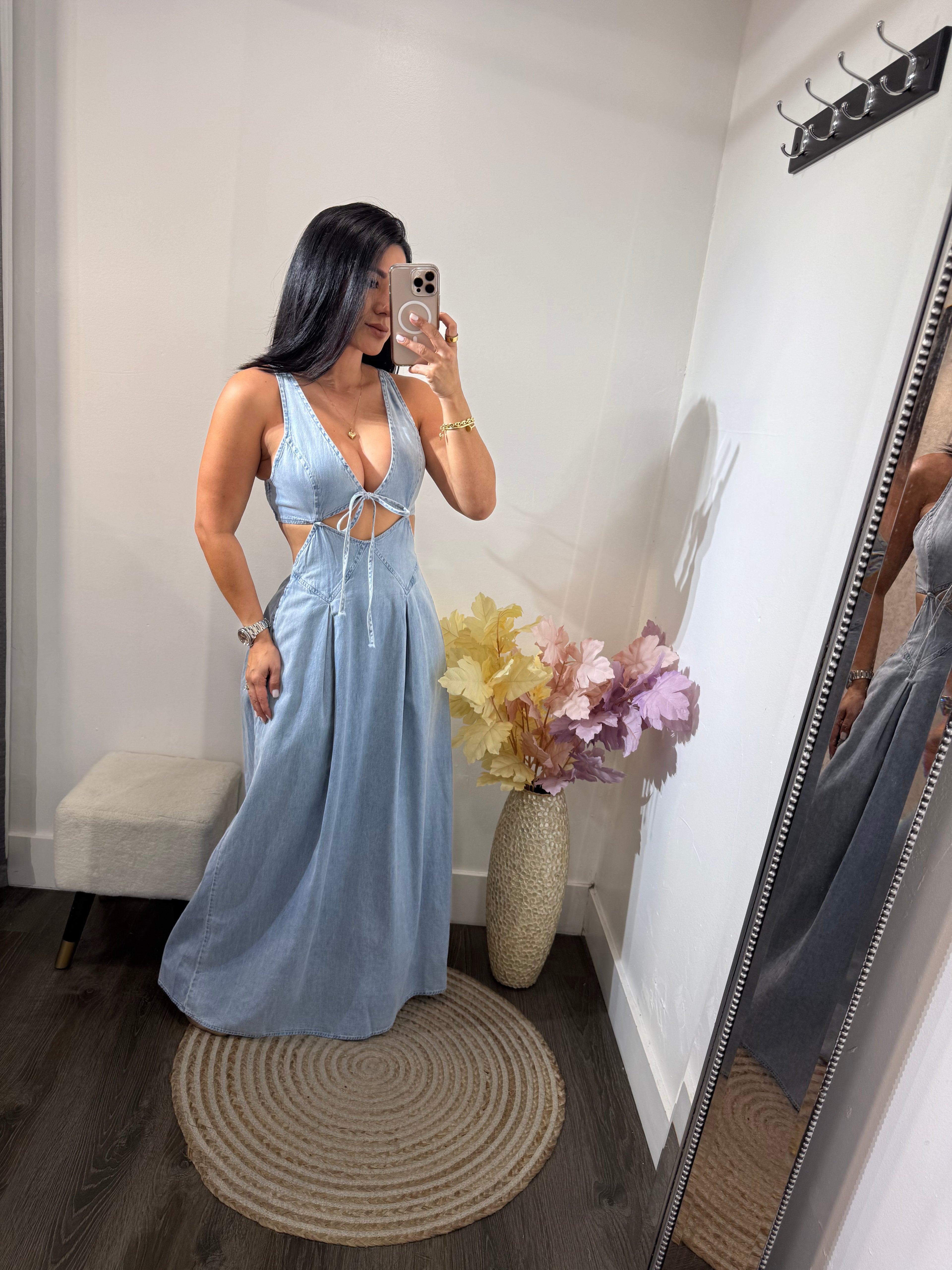 Maxi dress denim Susan