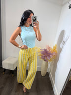 Jean barrel striped